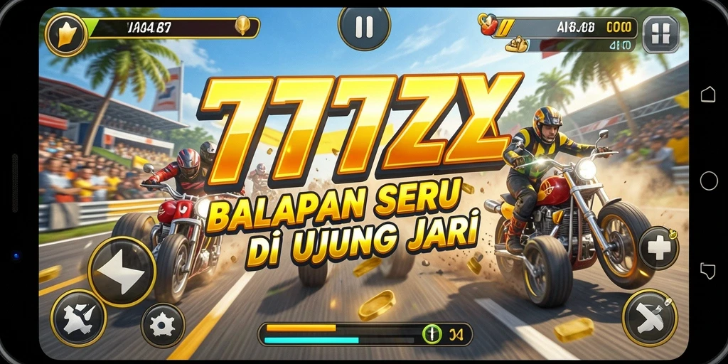 Tampilan gameplay Racing yang mendebarkan di 777ZX.