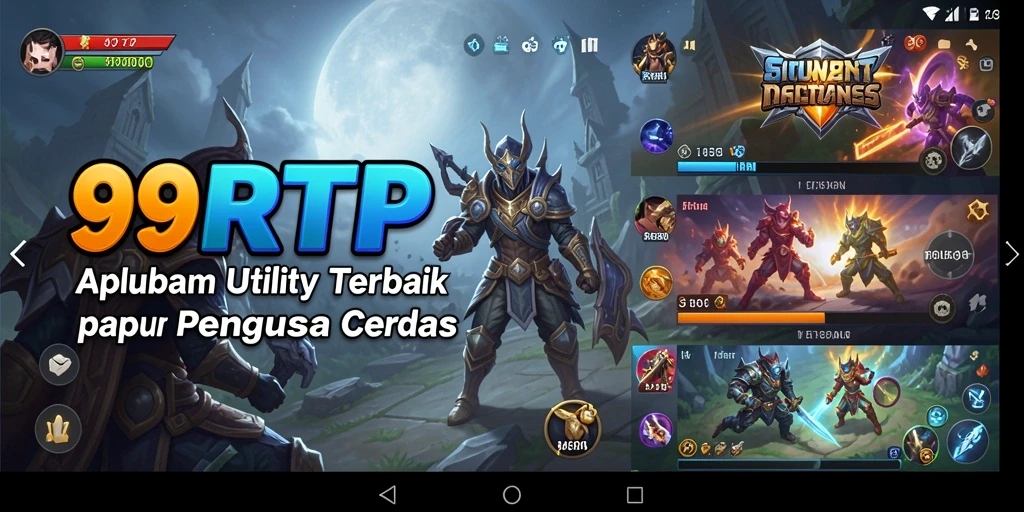 Tampilan antarmuka modern dan intuitif dari aplikasi 99RTP.