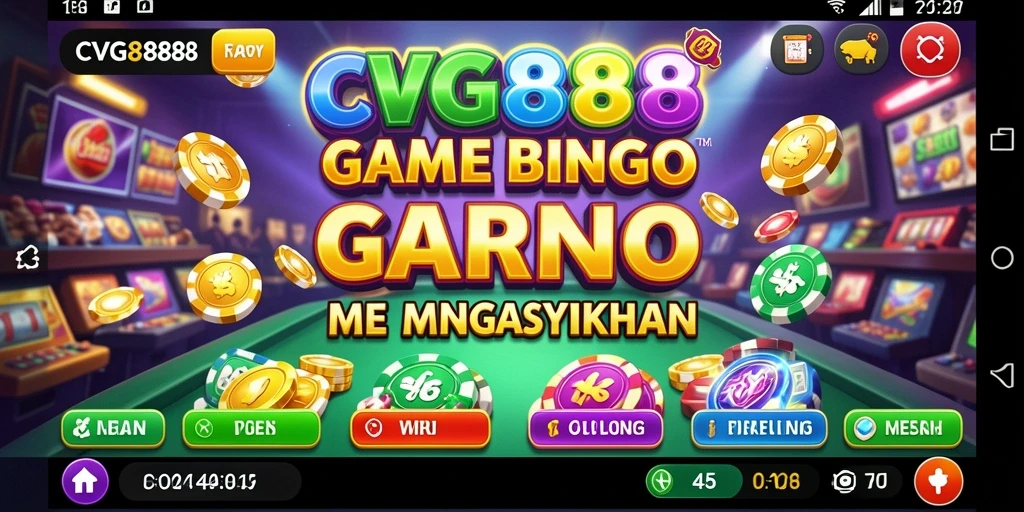 Screenshot gameplay CVG8888 yang menampilkan keseruan bermain Bingo.