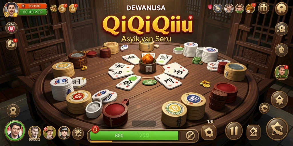 Screenshot gameplay QiuQiu DEWANUSA yang seru dan menantang.