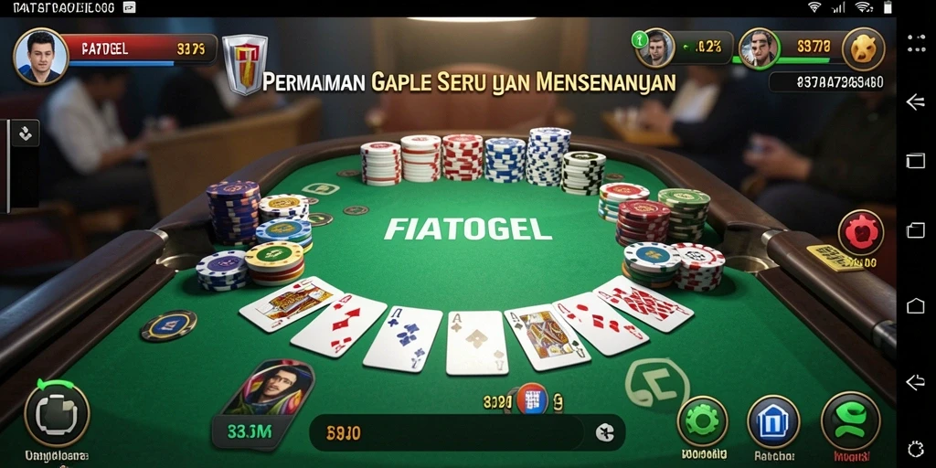 Tangkapan layar FIATOGEL menunjukkan momen seru saat bermain Gaple.