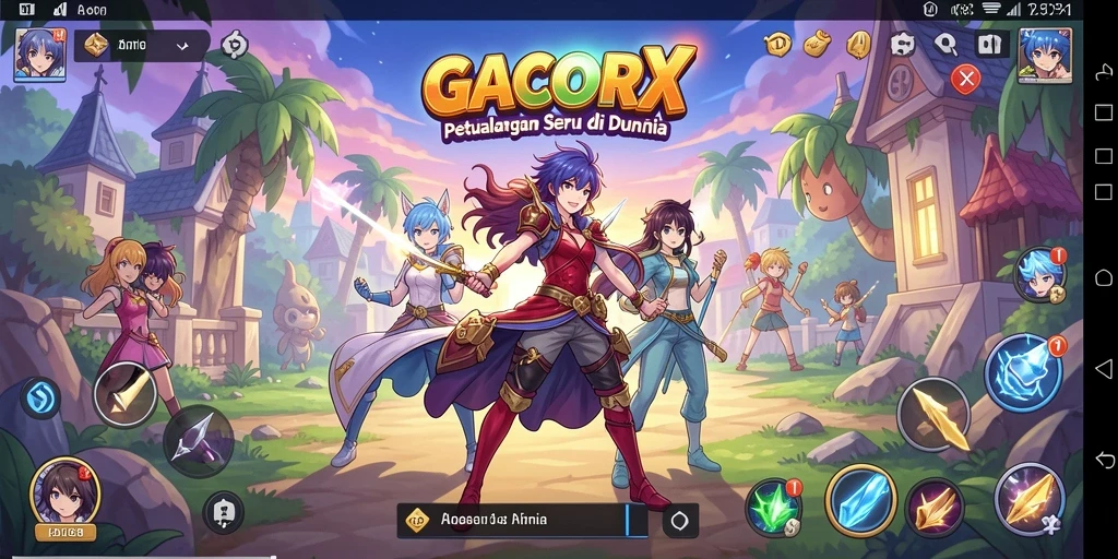 Tampilan gameplay GACORX yang menarik dan menakjubkan.