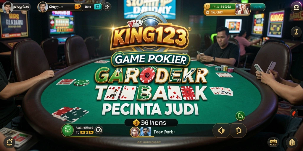 Tampilan menarik gameplay Poker dalam KING123 yang mengasyikkan.