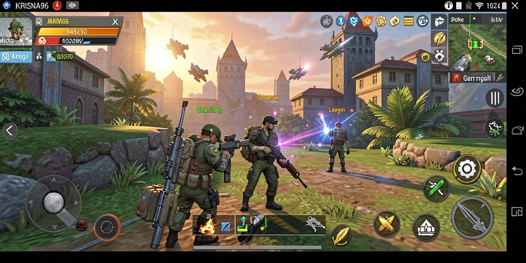 Tampilan gameplay seru dan menarik dari KRISNA96.
