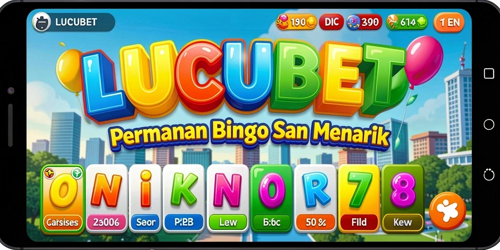 Tampilan menarik saat bermain Bingo di LUCUBET.