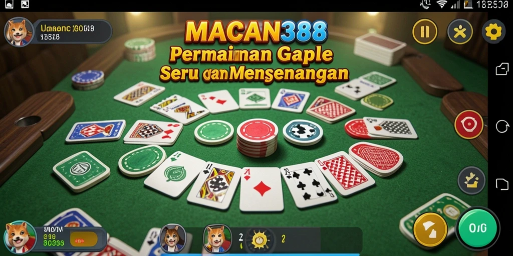 Tampilan menarik dan seru saat bermain Gaple di MACAN388.