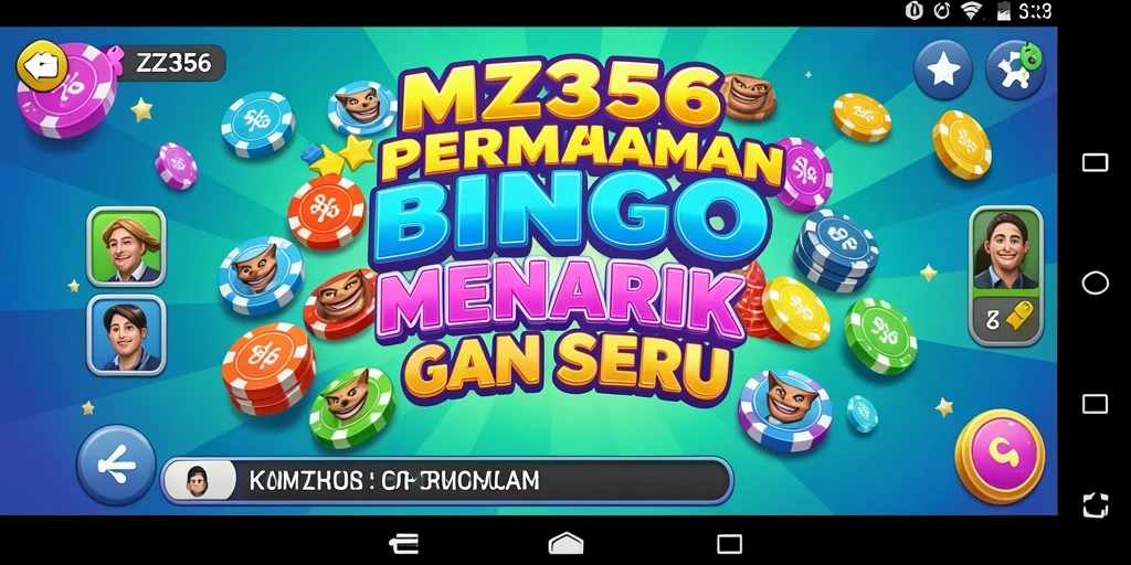 Screenshot MZ356 menunjukkan gameplay Bingo yang seru dan menantang.
