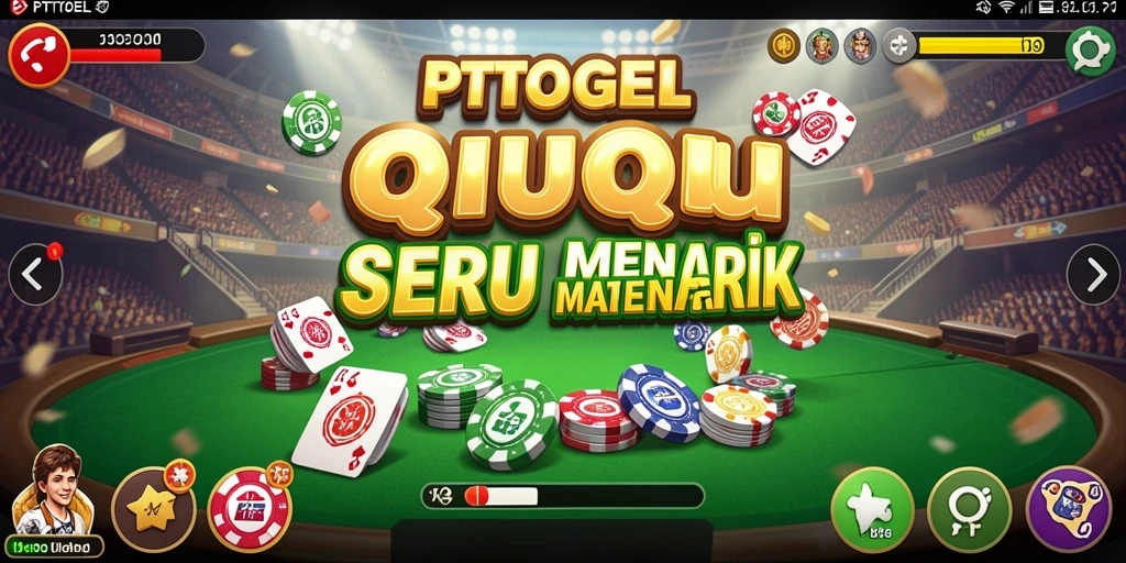 Gameplay seru PTTOGEL dengan kartu QiuQiu yang menegangkan.