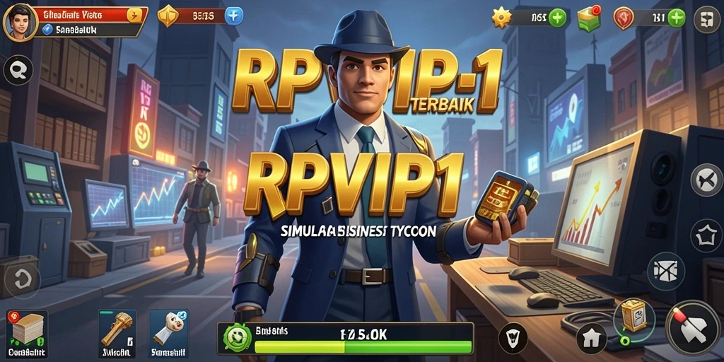 Tangkapan layar gameplay RPVIP1 menampilkan aksi simulasi bisnis yang seru.