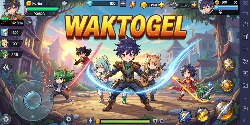 Tampilan gameplay WAKTOGEL yang seru dan menawan.
